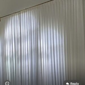 Sheer drapes  for four different long  windows